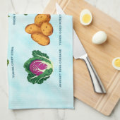 Gemüsegarten Geschirrtuch (Viertel Falte)