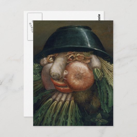 Gemüsegarten - Giuseppe Arcimboldo Postkarte (Vorne/Hinten)