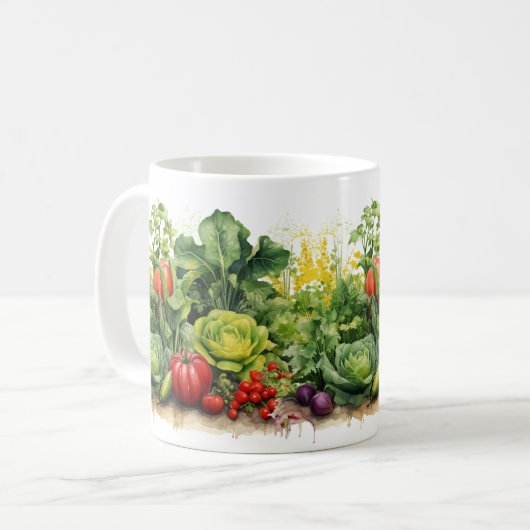 Gemüsegarten Kaffeetasse (Vorderseite Links)