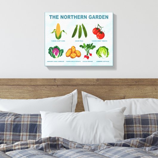 Gemüsegarten Leinwanddruck (Insitu (Schlafzimmer))