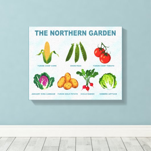 Gemüsegarten Leinwanddruck (Insitu (Holzboden))