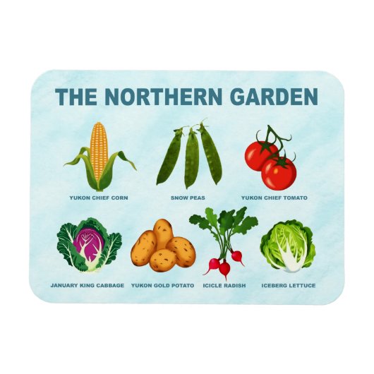 Gemüsegarten Magnet (Horizontal)
