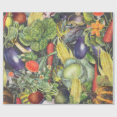 Gemüsegarten Menagerie Geschenkpapier (Flach)