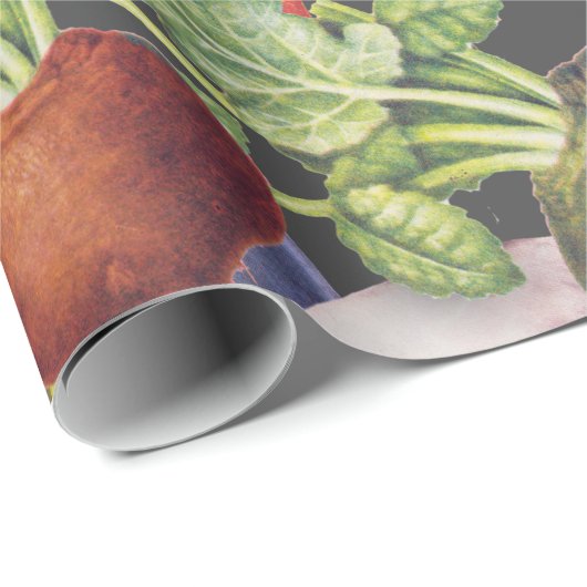 Gemüsegarten Menagerie Geschenkpapier (Rolleneckpunkt)