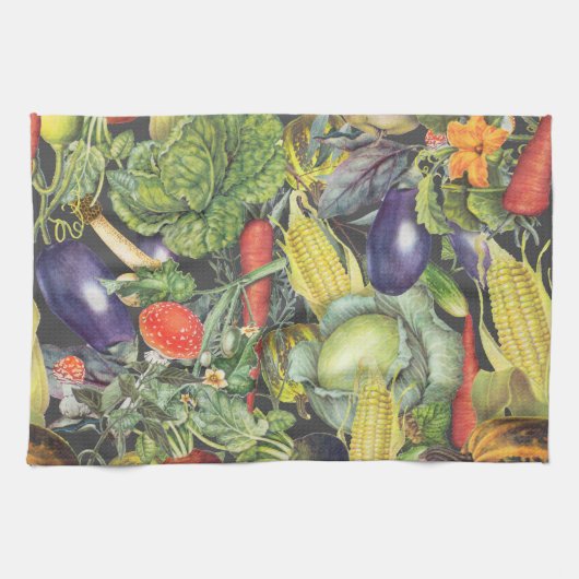 Gemüsegarten Menagerie Geschirrtuch (Horizontal)
