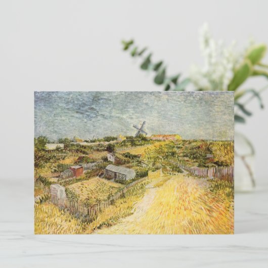 Gemüsegärten, Montmartre von Vincent van Gogh (Stehend Vorderseite)