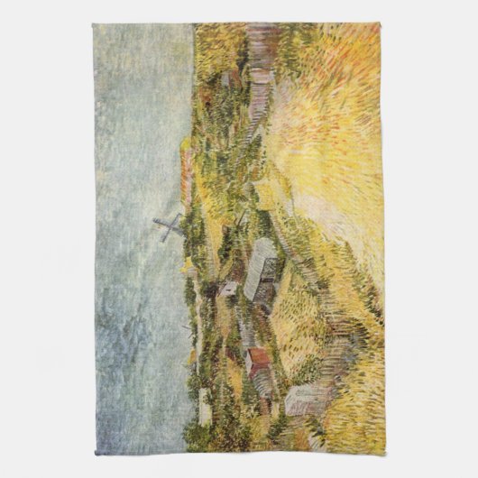 Gemüsegärten, Montmartre von Vincent van Gogh Geschirrtuch (Vertikal)