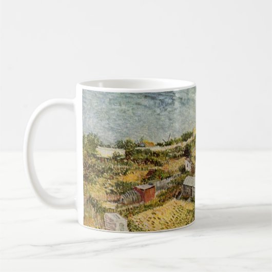 Gemüsegärten, Montmartre von Vincent van Gogh Kaffeetasse (Links)