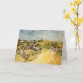 Gemüsegärten, Montmartre von Vincent van Gogh Karte (Gelbe Blume)