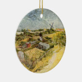 Gemüsegärten, Montmartre von Vincent van Gogh Keramik Ornament (Rechts)