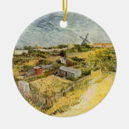 Gemüsegärten, Montmartre von Vincent van Gogh Keramik Ornament