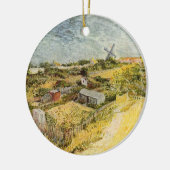 Gemüsegärten, Montmartre von Vincent van Gogh Keramik Ornament (Links)