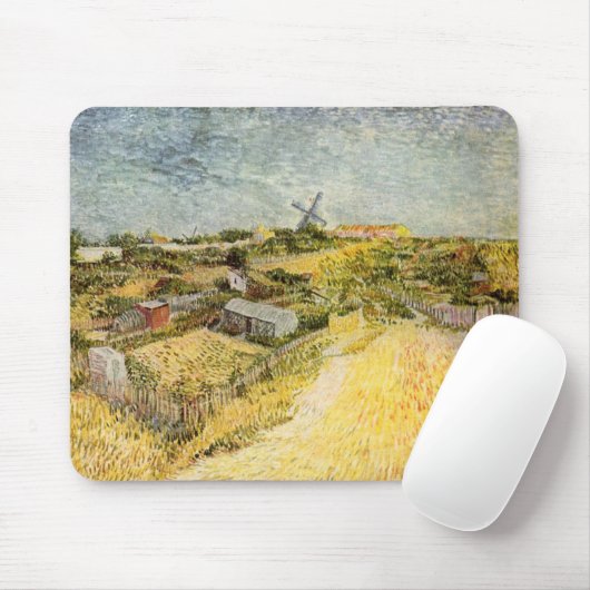 Gemüsegärten, Montmartre von Vincent van Gogh Mousepad (Mit Mouse)