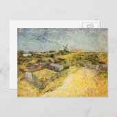 Gemüsegärten, Montmartre von Vincent van Gogh Postkarte (Vorne/Hinten)