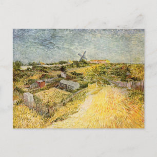 Gemüsegärten, Montmartre von Vincent van Gogh Postkarte