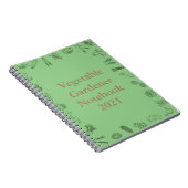 Gemüsegarten-Notebook Notizblock (Rechte Seite)