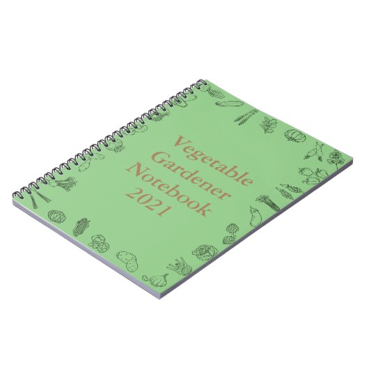 Gemüsegarten-Notebook Notizblock (Linke Seite)