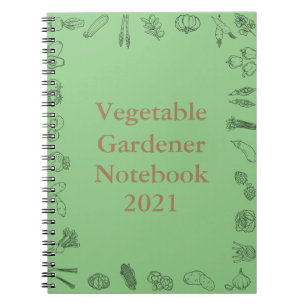 Gemüsegarten-Notebook Notizblock