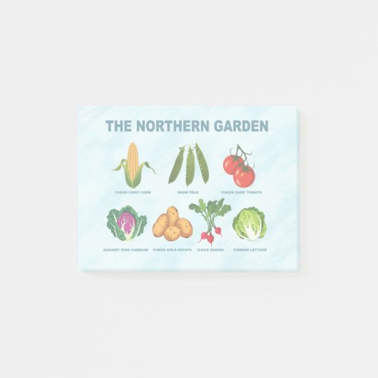 Gemüsegarten Post-it Klebezettel (Vorderseite)