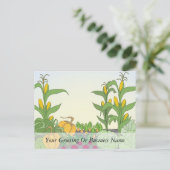 Gemüsegarten Postkarte (Stehend Vorderseite)