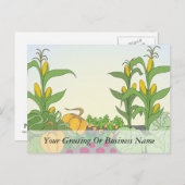 Gemüsegarten Postkarte (Vorne/Hinten)