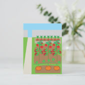 Gemüsegarten Postkarte (Stehend Vorderseite)