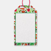 Gemüsegarten produzieren Grünmarktprodukte Geschenkanhänger (Rückseite)