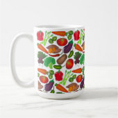 Gemüsegarten produzieren Grünmarktprodukte Kaffeetasse (Links)