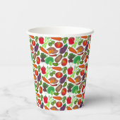 Gemüsegarten produzieren Grünmarktprodukte Pappbecher (Rückseite)