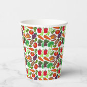 Gemüsegarten produzieren Grünmarktprodukte Pappbecher (Rechts)