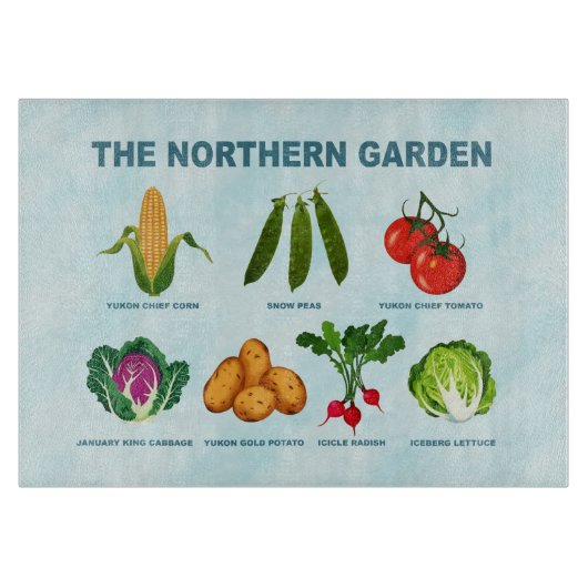 Gemüsegarten Schneidebrett (Vorderseite)