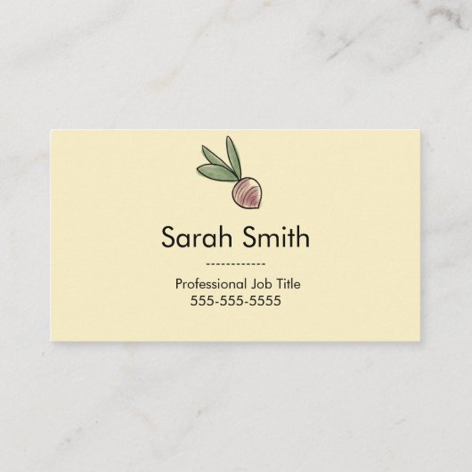 Gemüsegarten Visitenkarte (Rückseite)