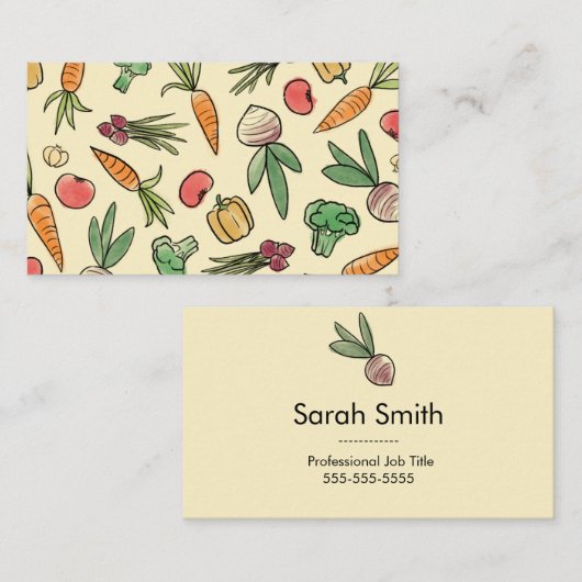 Gemüsegarten Visitenkarte (Vorne/Hinten)