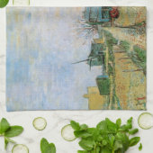 Gemüsegarten von Vincent van Gogh in Montmartre Geschirrtuch (Gefaltet)