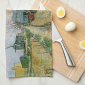 Gemüsegarten von Vincent van Gogh in Montmartre Geschirrtuch (Viertel Falte)