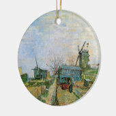 Gemüsegarten von Vincent van Gogh in Montmartre Keramikornament (Links)