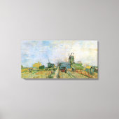 Gemüsegarten von Vincent van Gogh in Montmartre Leinwanddruck (Vorderseite)