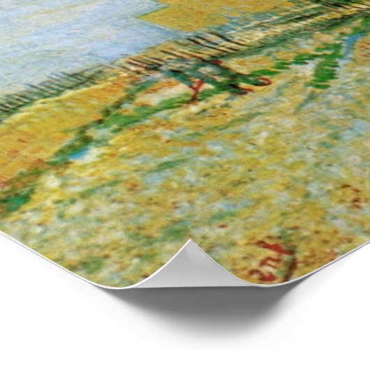 Gemüsegarten von Vincent van Gogh in Montmartre Poster (Ecke)