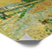 Gemüsegarten von Vincent van Gogh in Montmartre Poster (Ecke)
