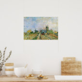 Gemüsegarten von Vincent van Gogh in Montmartre Poster (Küche)