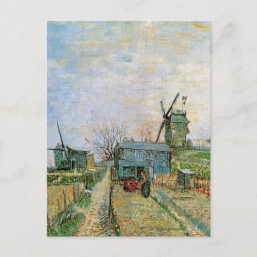 Gemüsegarten von Vincent van Gogh in Montmartre Postkarte (Vorderseite)