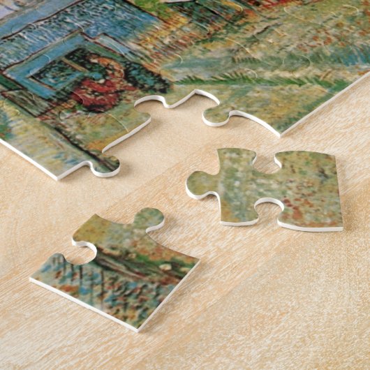 Gemüsegarten von Vincent van Gogh in Montmartre Puzzle (Seite)