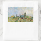 Gemüsegarten von Vincent van Gogh in Montmartre Rechteckiger Aufkleber (Tasche)