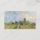 Gemüsegarten von Vincent van Gogh in Montmartre Visitenkarte (Rückseite)