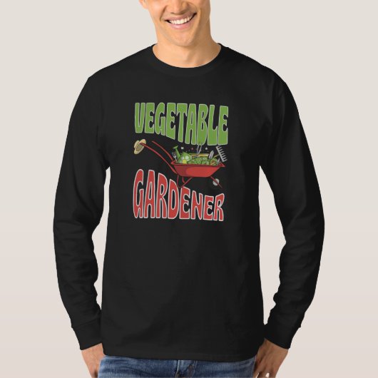 Gemüsegärtner Blumengemüse Vegan Vegetarisch T-Shirt (Vorderseite)