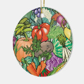 Gemüsegärtner Keramikornament (Links)