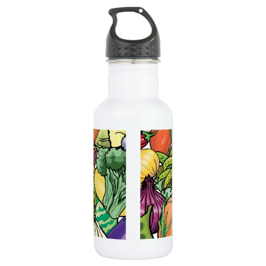 Gemüsegärtner Trinkflasche (Rückseite)