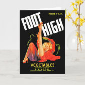 Gemüsegatteretikett der 40er Jahre Foot High Karte (Gelbe Blume)