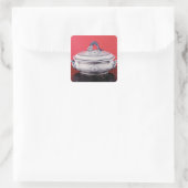 Gemüsegerät von Carl Linnaeus Quadratischer Aufkleber (Tasche)
