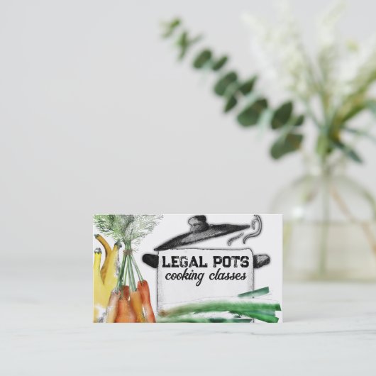 Gemüsegroßkochklasse Koch Catering Visitenkarte (Stehend Vorderseite)